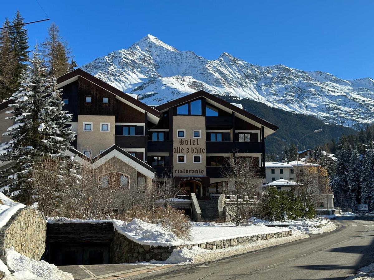 Hotel Alle Tre Baite Santa Caterina Valfurva Bagian luar foto